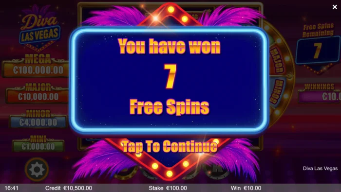 Diva Las Vegas - pelancaran Free Spins bonus